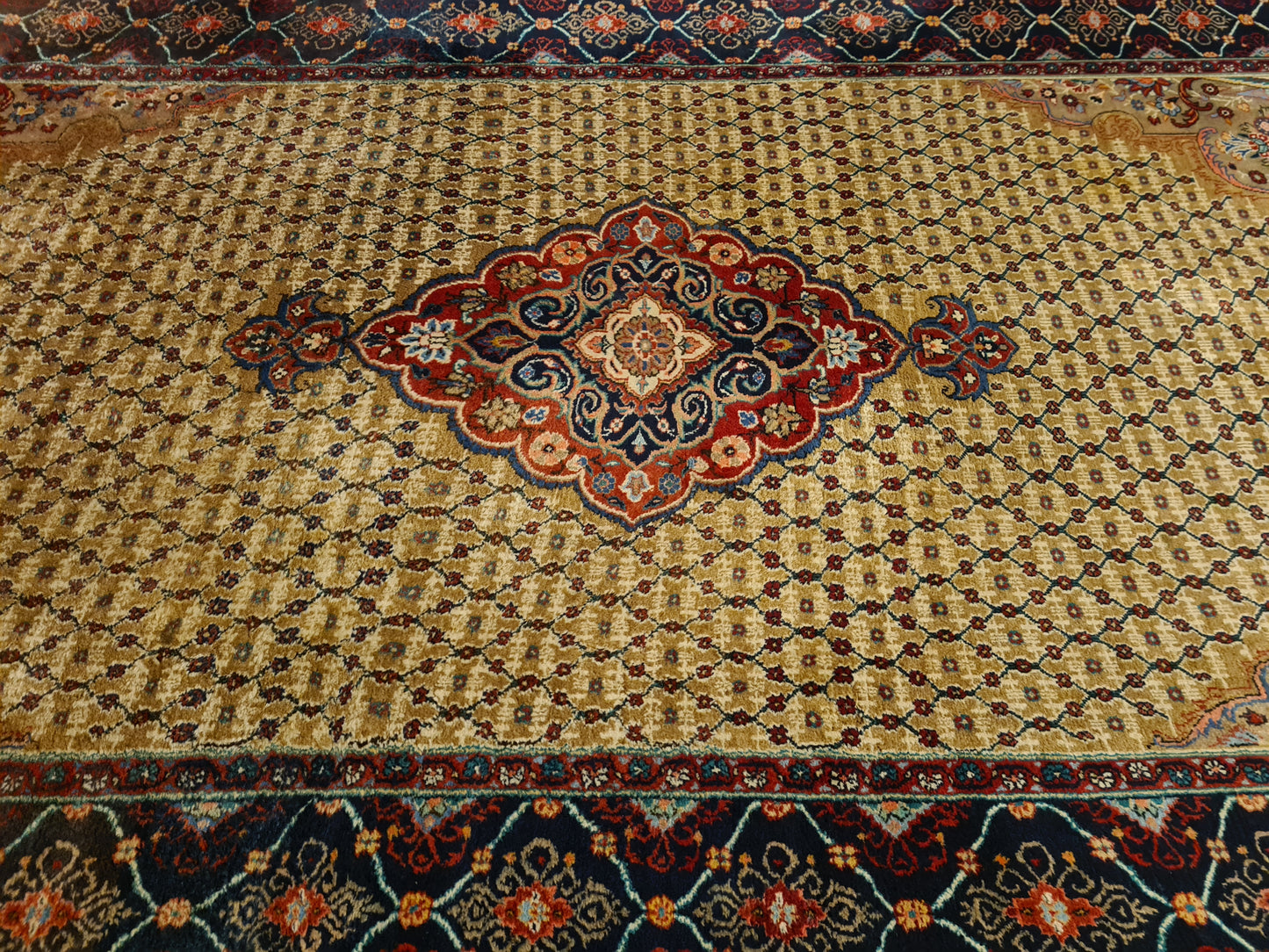 Perserteppich Orientteppich Handgeknüpfter Teppich Täbris 353x207cm