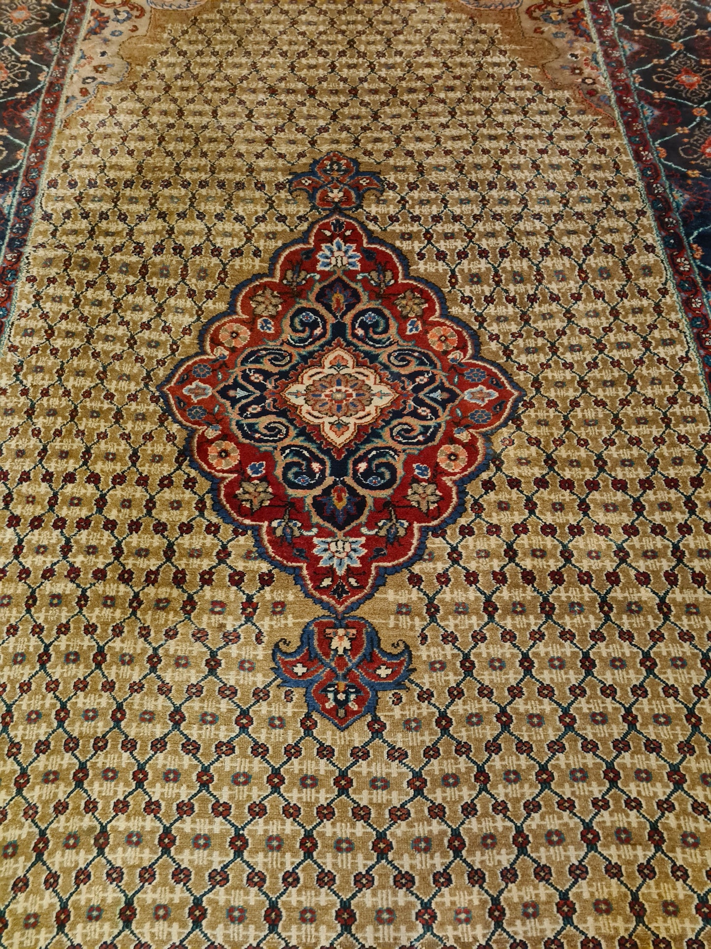 Perserteppich Orientteppich Handgeknüpfter Teppich Täbris 353x207cm