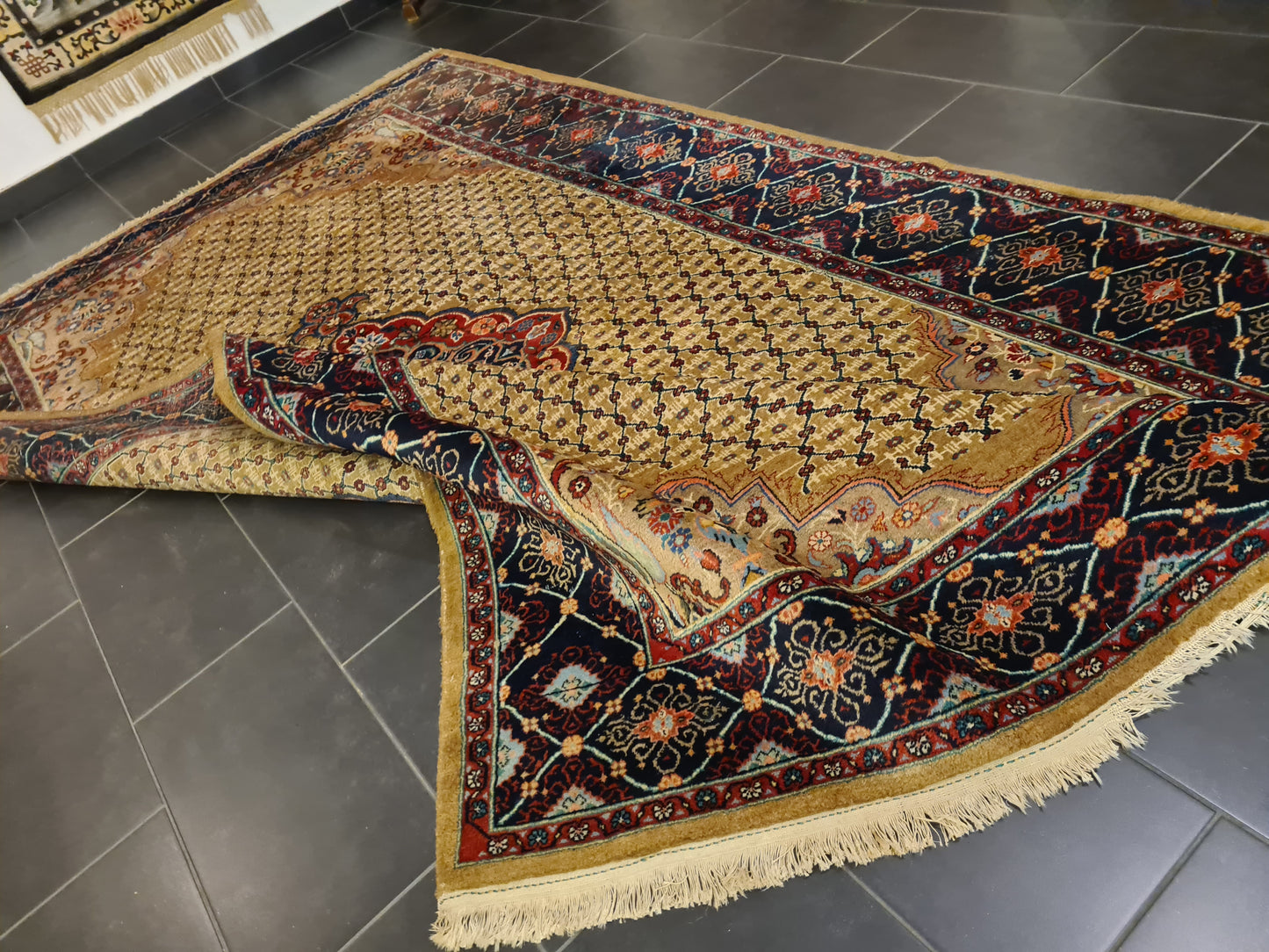 Perserteppich Orientteppich Handgeknüpfter Teppich Täbris 353x207cm