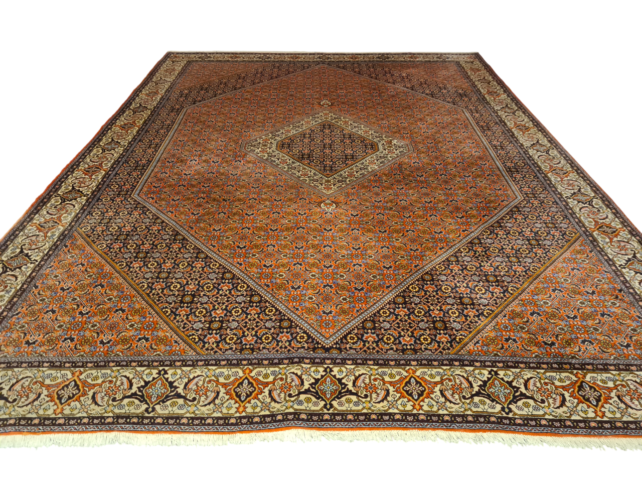 Perserteppich Orientteppich Handgeknüpfter Teppich Bidjar 405x300cm