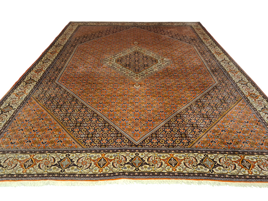 Perserteppich Orientteppich Handgeknüpfter Teppich Bidjar 405x300cm