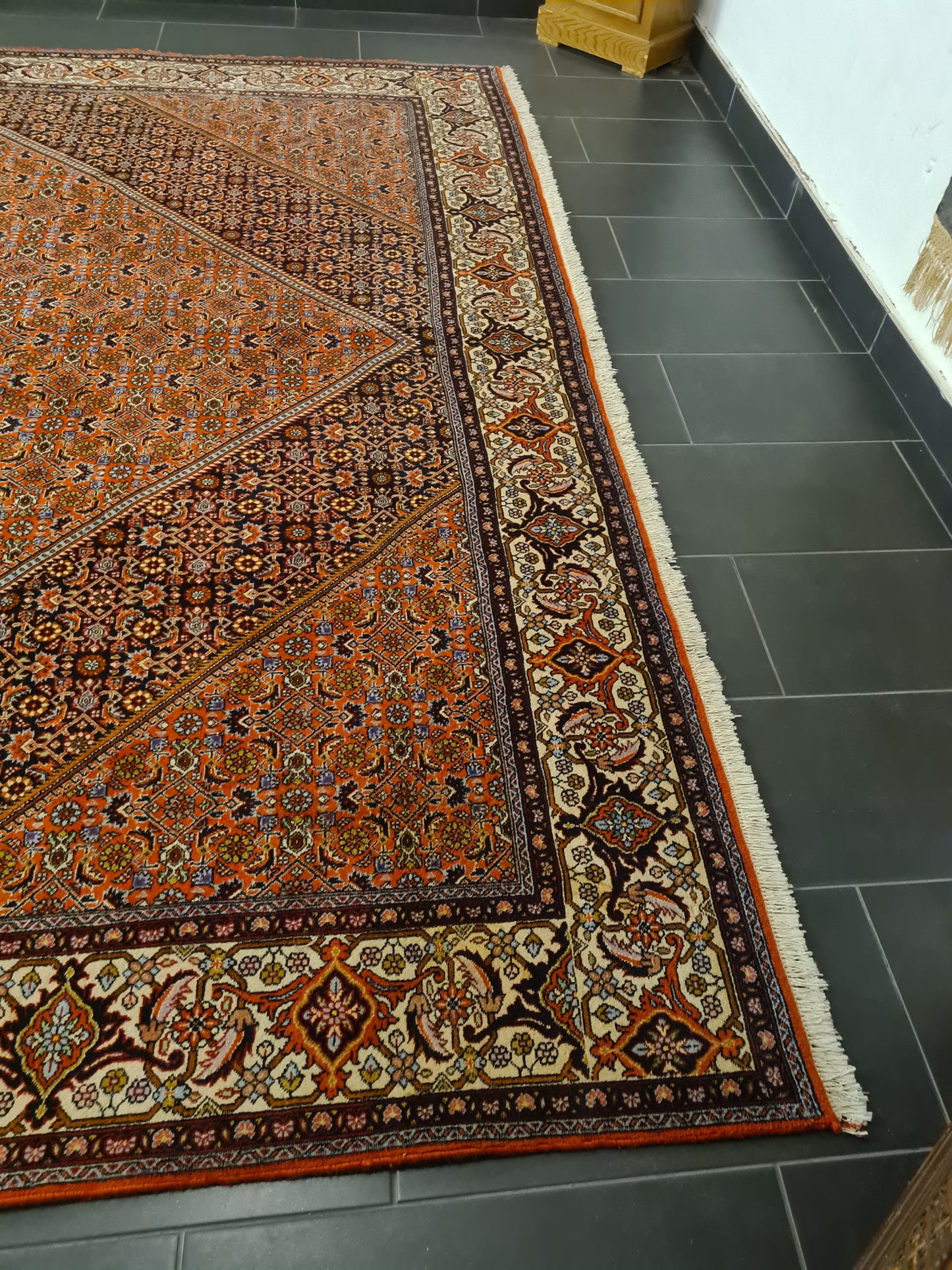 Perserteppich Orientteppich Handgeknüpfter Teppich Bidjar 405x300cm