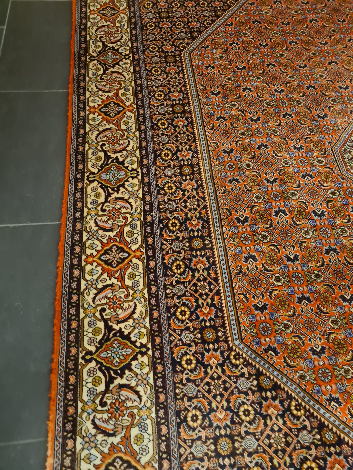 Perserteppich Orientteppich Handgeknüpfter Teppich Bidjar 405x300cm