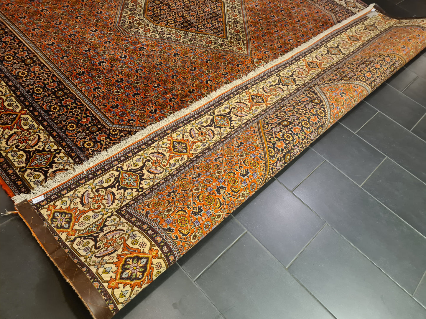 Perserteppich Orientteppich Handgeknüpfter Teppich Bidjar 405x300cm