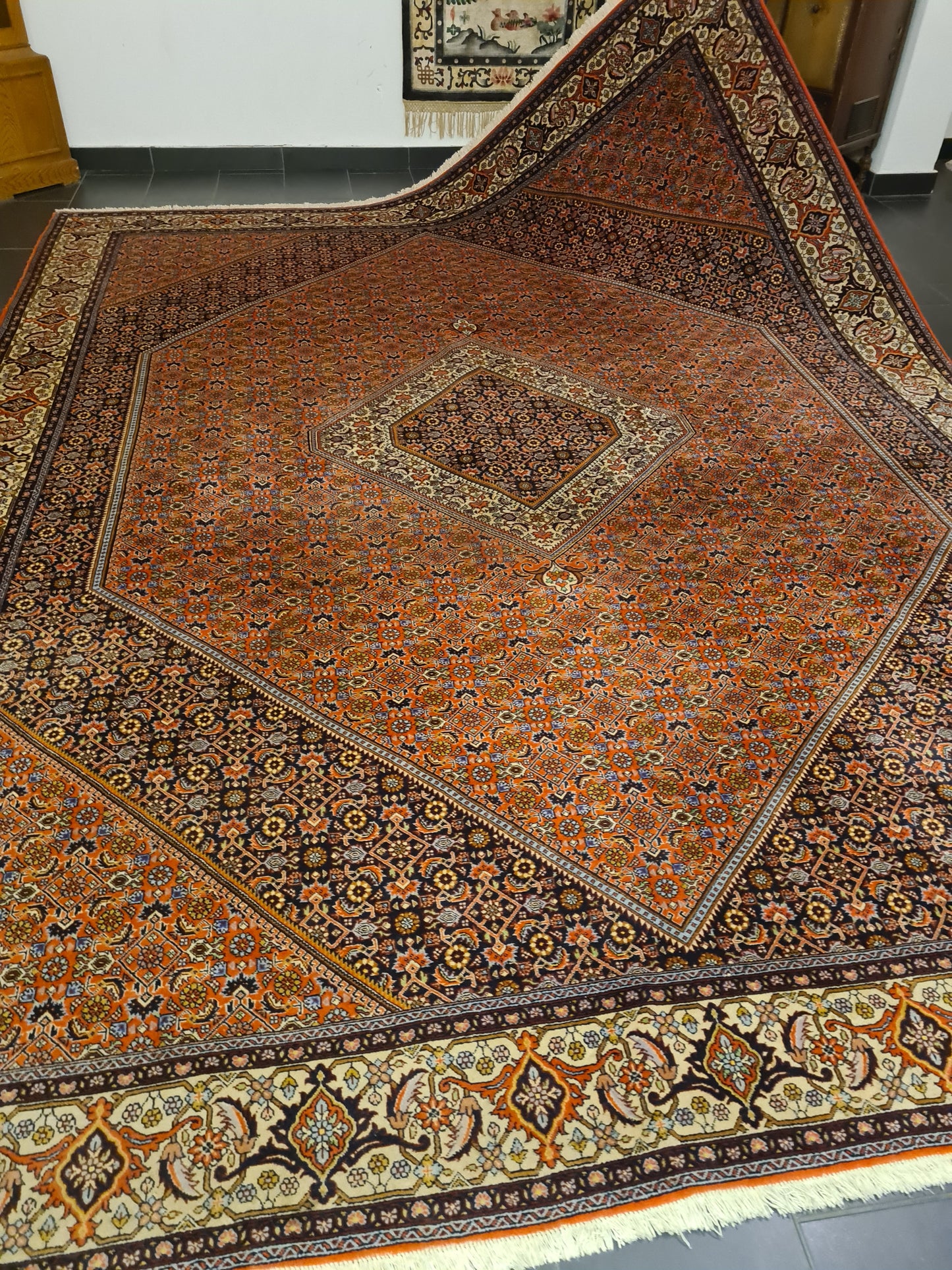 Perserteppich Orientteppich Handgeknüpfter Teppich Bidjar 405x300cm