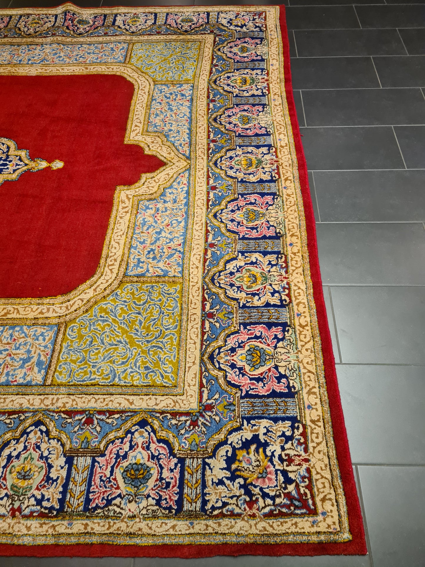 Perserteppich Orientteppich Handgeknüpfter Teppich Kirman 400x300cm