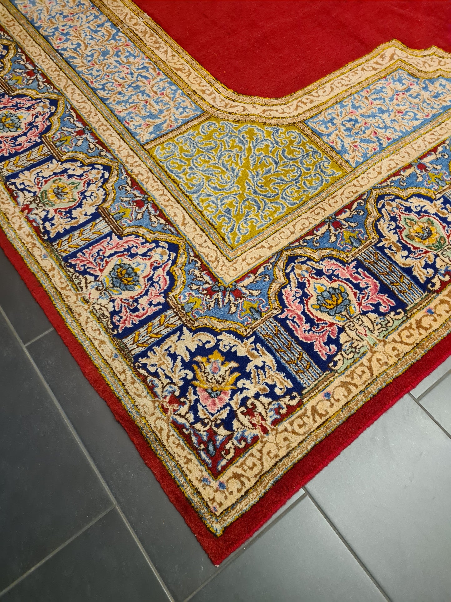 Perserteppich Orientteppich Handgeknüpfter Teppich Kirman 400x300cm