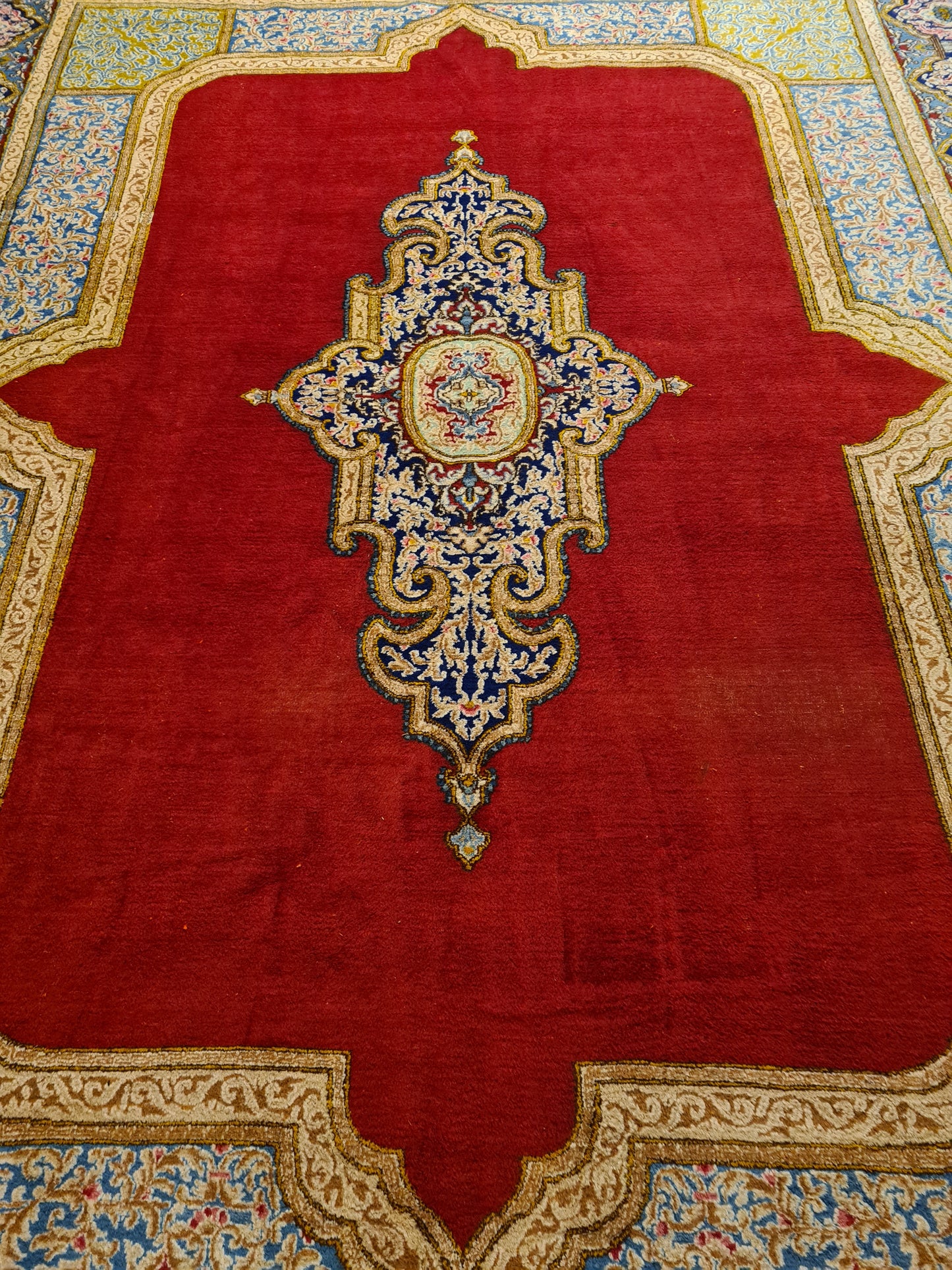 Perserteppich Orientteppich Handgeknüpfter Teppich Kirman 400x300cm