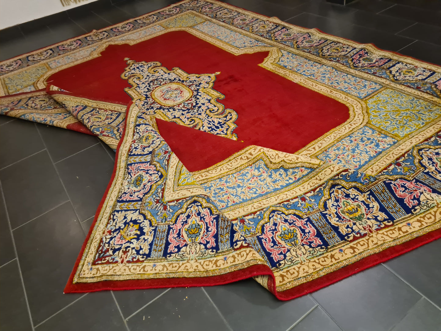 Perserteppich Orientteppich Handgeknüpfter Teppich Kirman 400x300cm