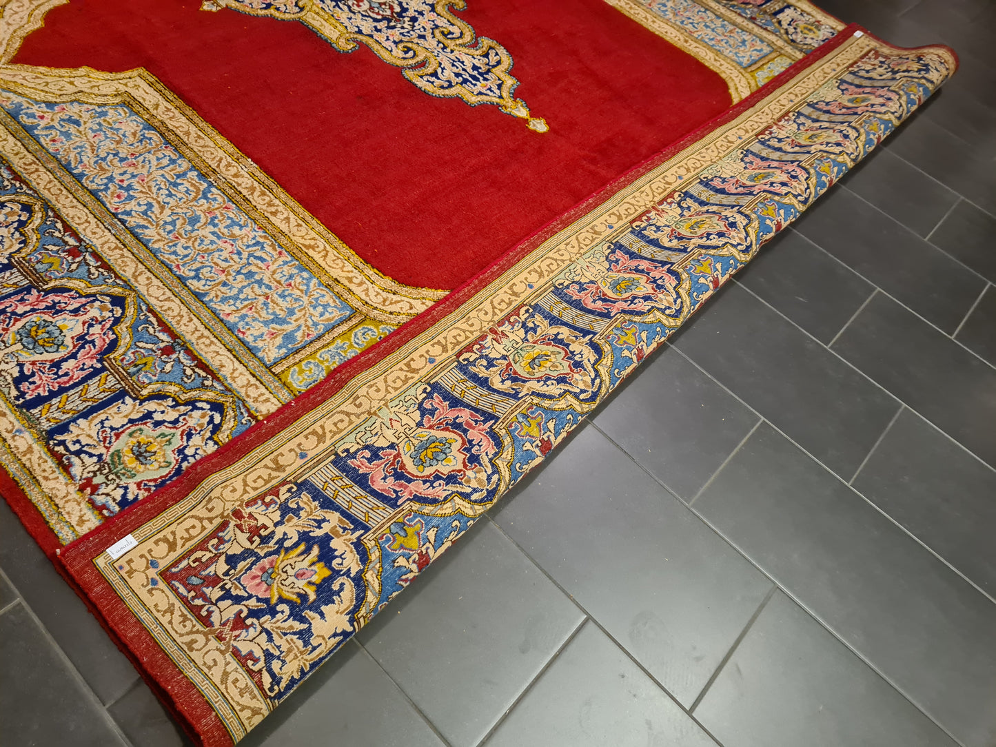 Perserteppich Orientteppich Handgeknüpfter Teppich Kirman 400x300cm