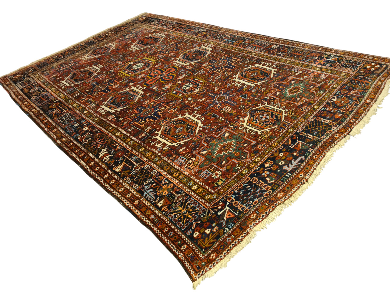 Perserteppich Orientteppich Handgeknüpfter Teppich Heris 335x230cm