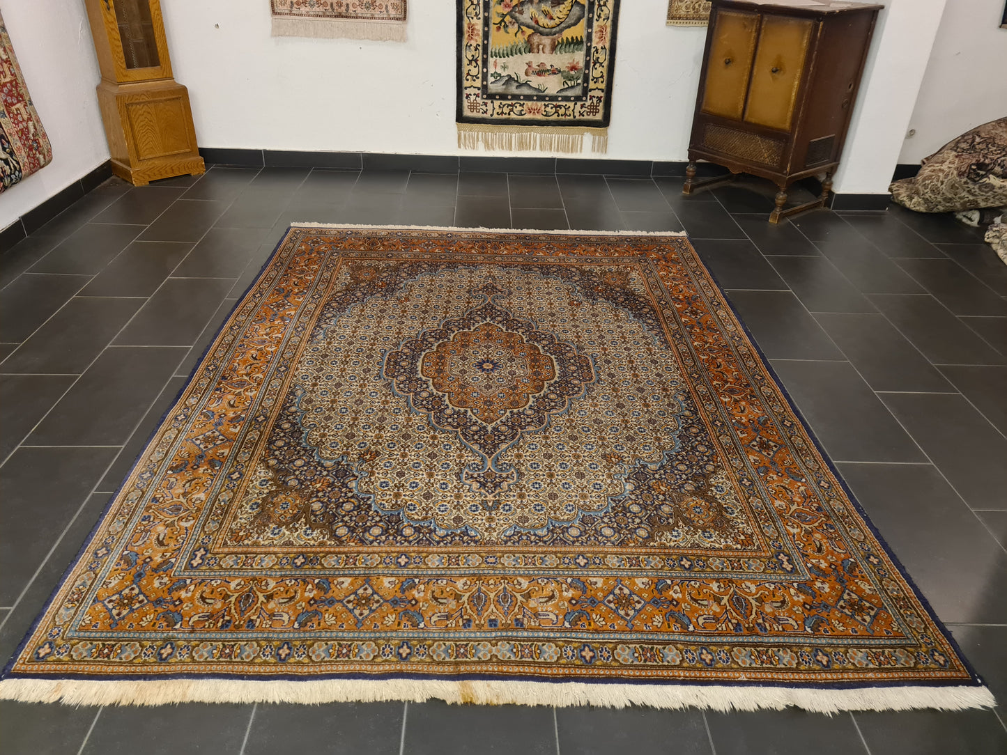 Perserteppich Orientteppich Handgeknüpfter Teppich Moud 260x202cm