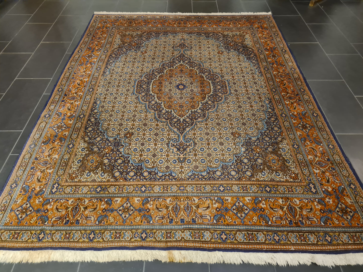 Perserteppich Orientteppich Handgeknüpfter Teppich Moud 260x202cm