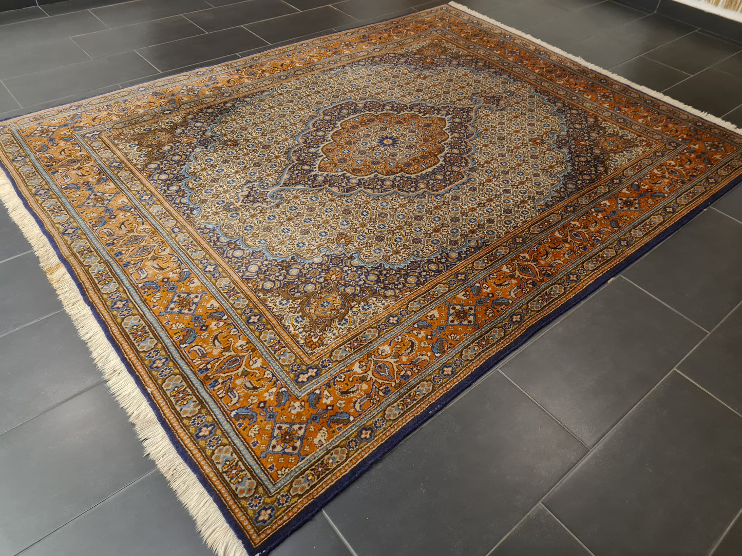 Perserteppich Orientteppich Handgeknüpfter Teppich Moud 260x202cm