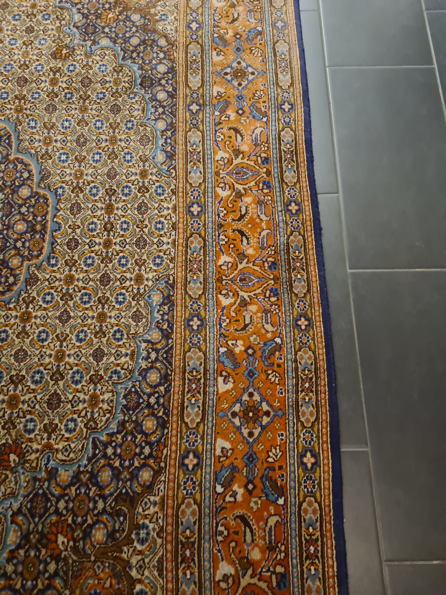 Perserteppich Orientteppich Handgeknüpfter Teppich Moud 260x202cm