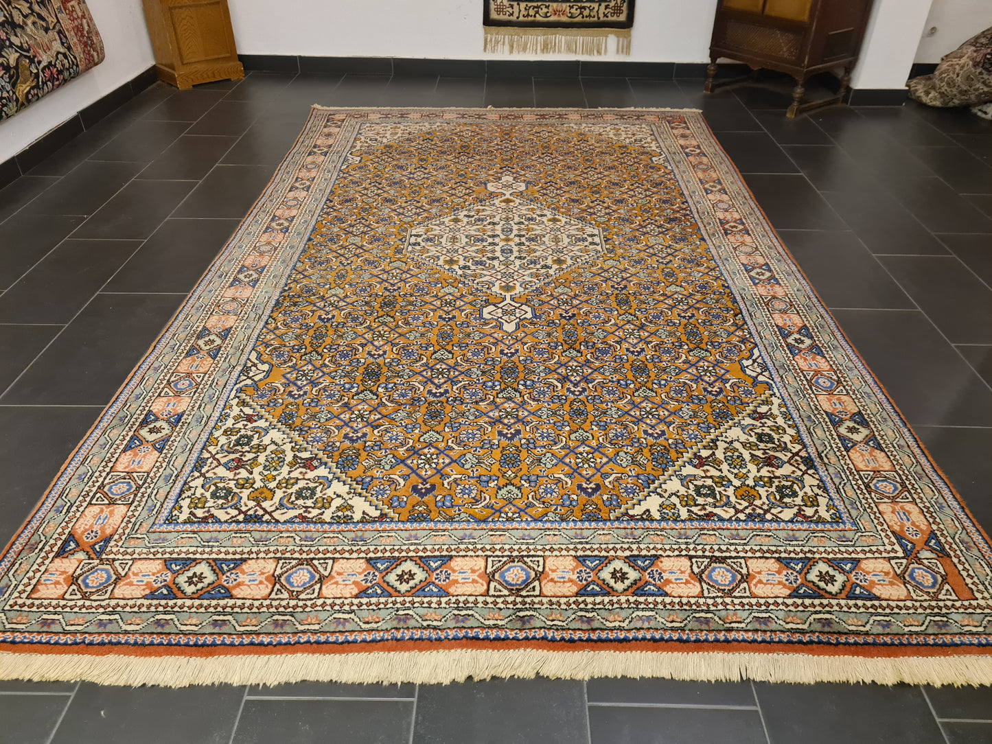 Perserteppich Orientteppich Handgeknüpfter Teppich Täbris 345x210cm