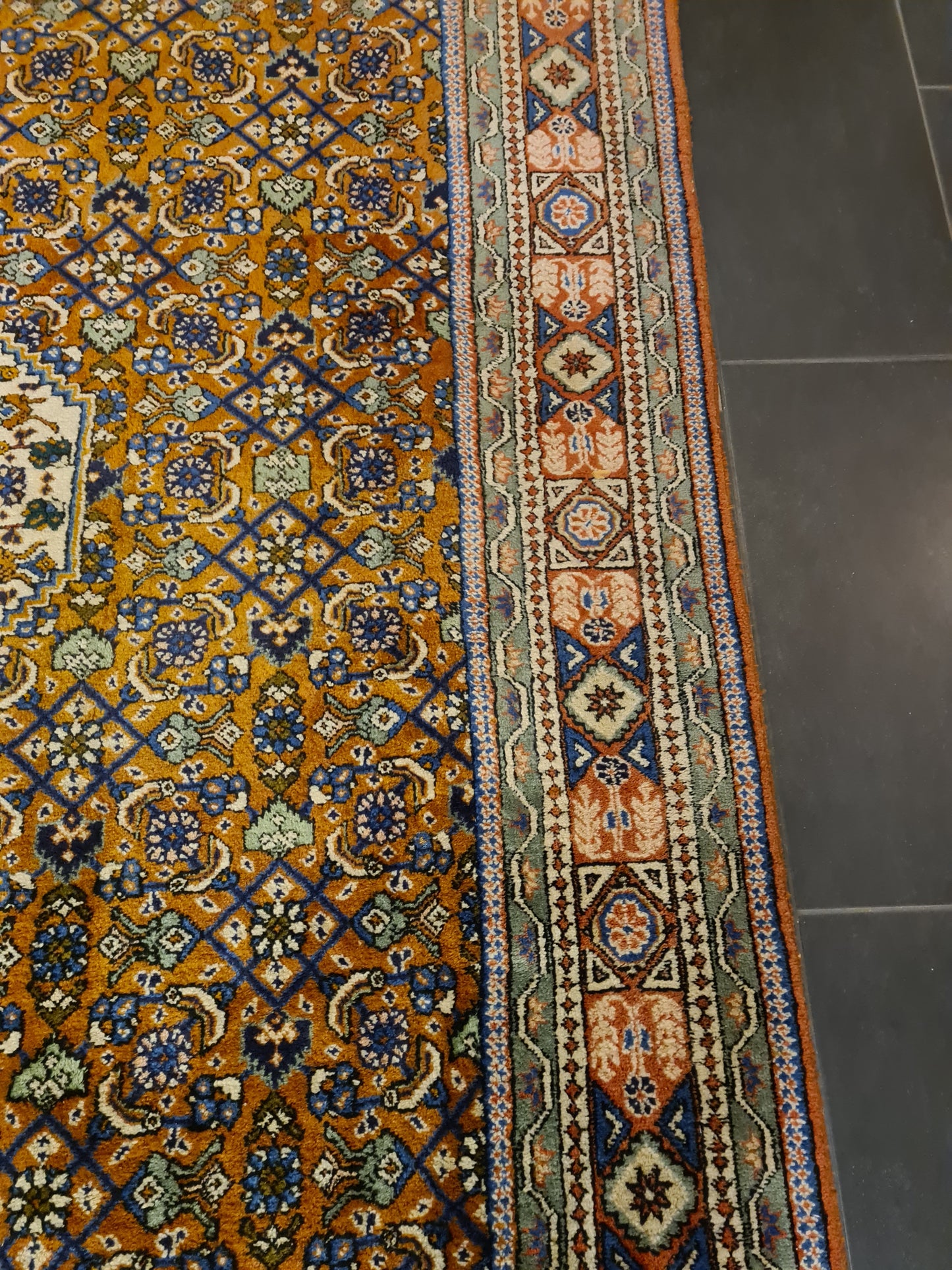 Perserteppich Orientteppich Handgeknüpfter Teppich Täbris 345x210cm