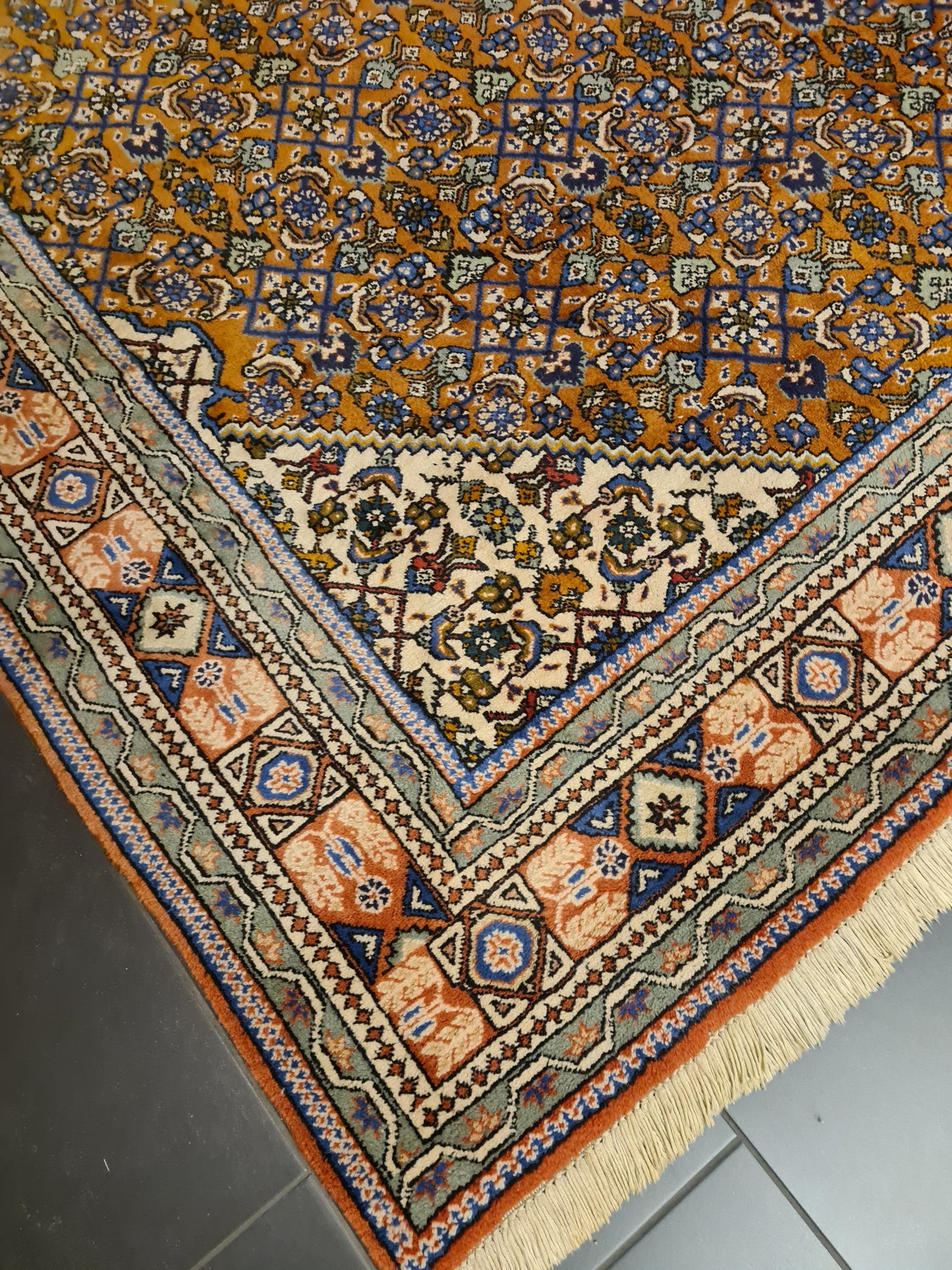 Perserteppich Orientteppich Handgeknüpfter Teppich Täbris 345x210cm