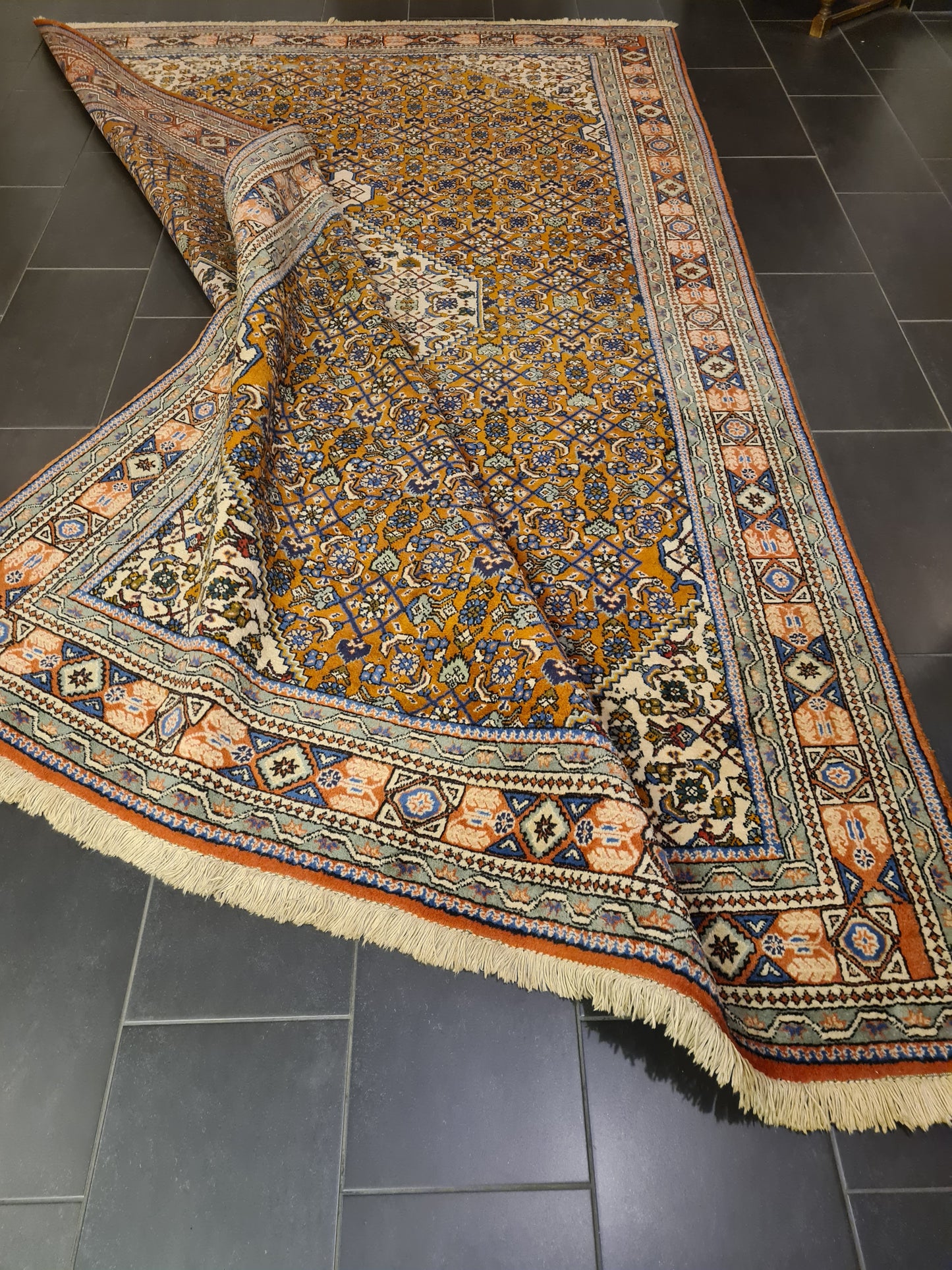 Perserteppich Orientteppich Handgeknüpfter Teppich Täbris 345x210cm