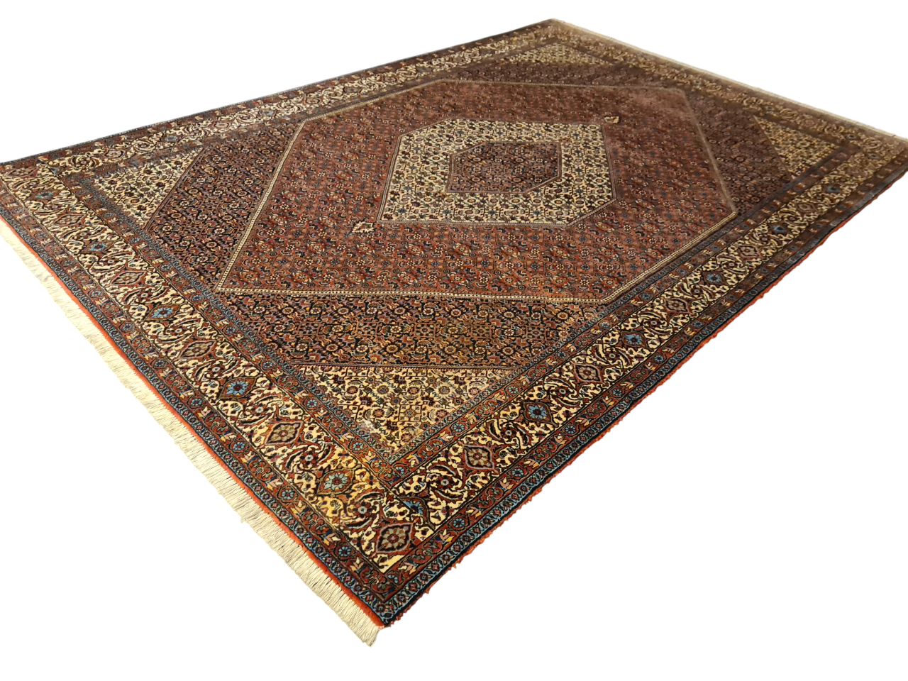 Perserteppich Orientteppich Handgeknüpfter Teppich Bidjar 300x200cm