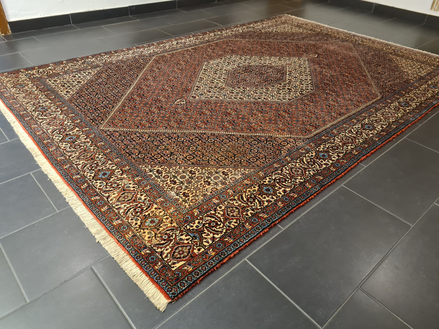 Perserteppich Orientteppich Handgeknüpfter Teppich Bidjar 300x200cm