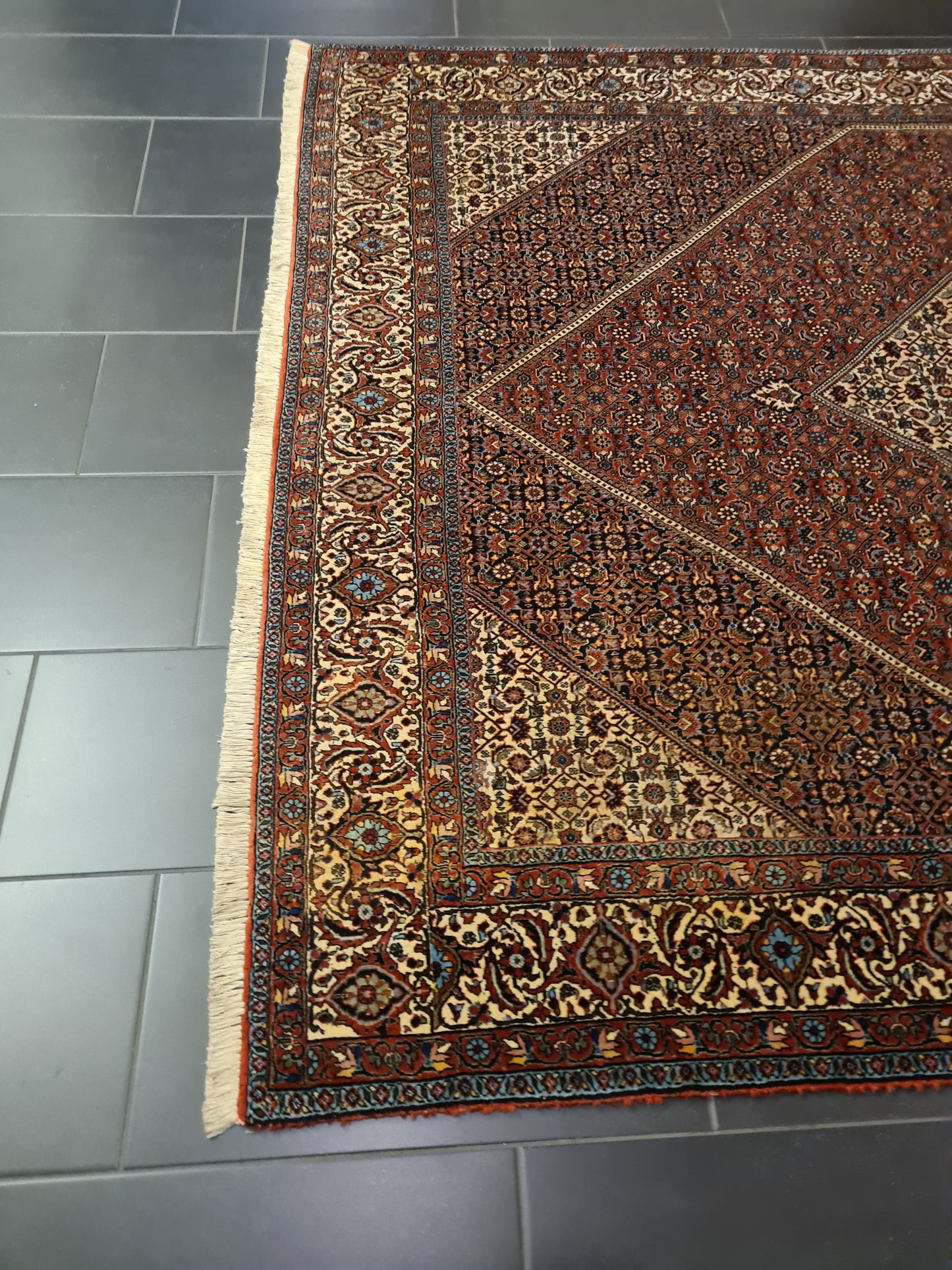 Perserteppich Orientteppich Handgeknüpfter Teppich Bidjar 300x200cm