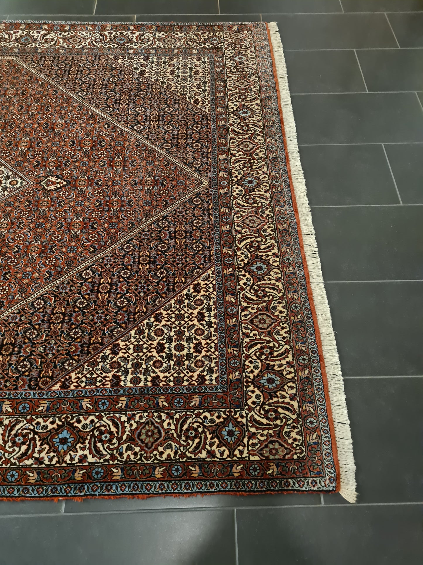 Perserteppich Orientteppich Handgeknüpfter Teppich Bidjar 300x200cm