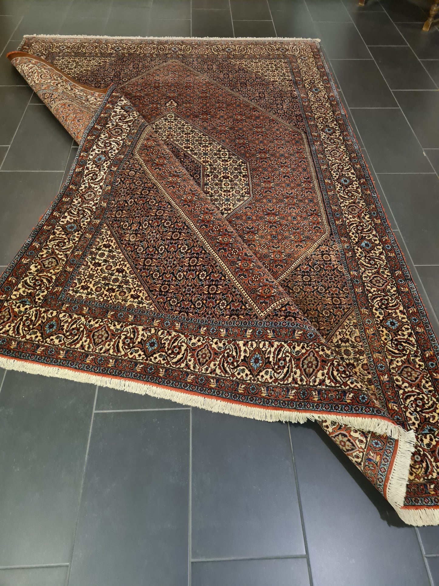 Perserteppich Orientteppich Handgeknüpfter Teppich Bidjar 300x200cm