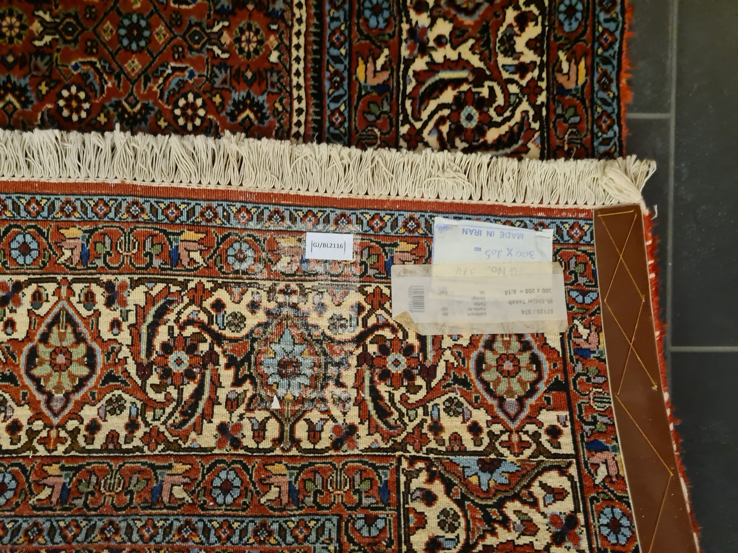 Perserteppich Orientteppich Handgeknüpfter Teppich Bidjar 300x200cm