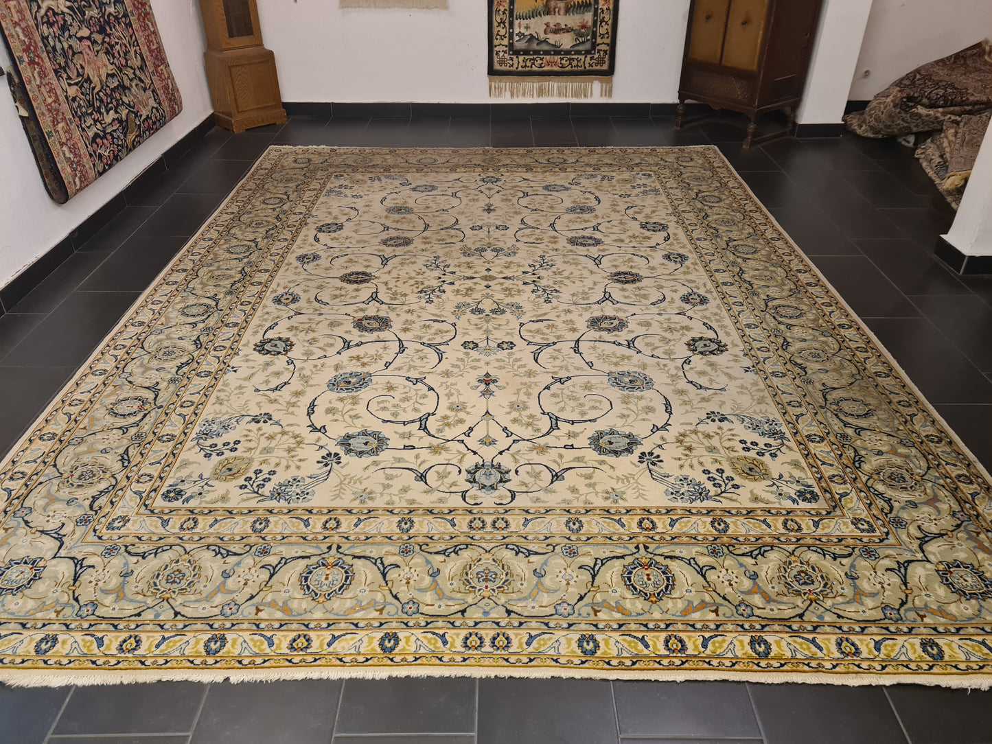 Perserteppich Orientteppich Handgeknüpfter Teppich Keshan 400x300cm