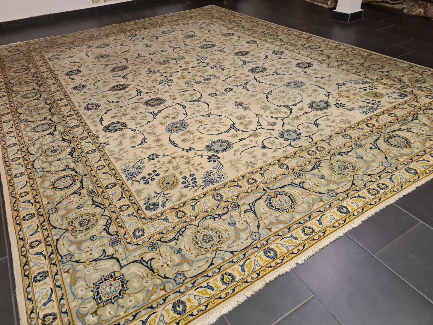 Perserteppich Orientteppich Handgeknüpfter Teppich Keshan 400x300cm