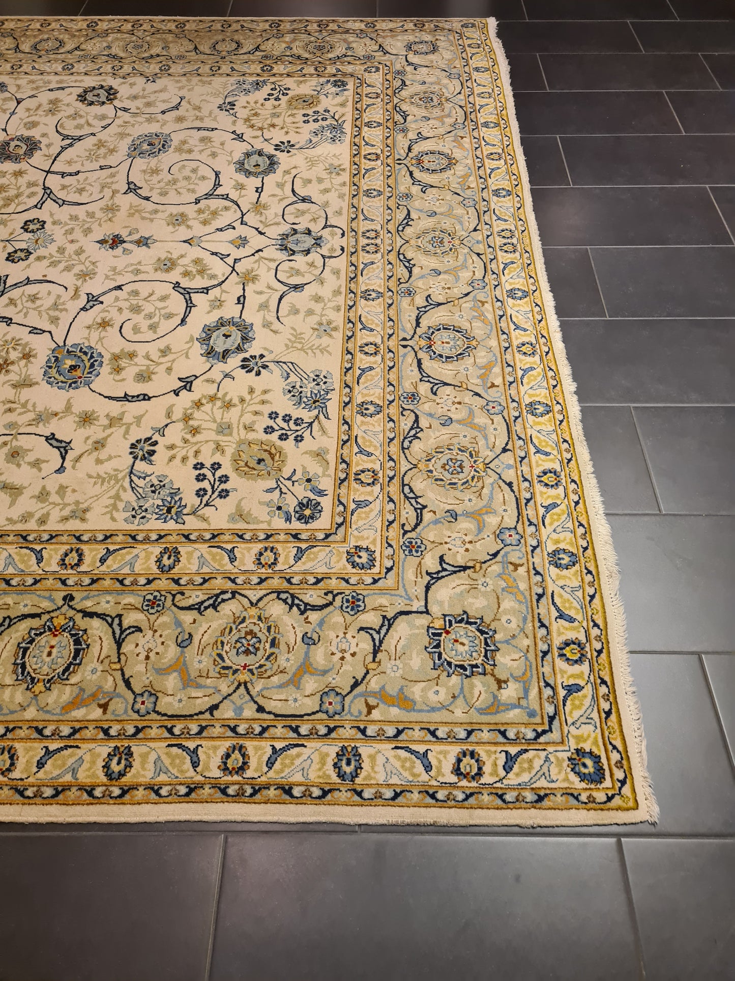 Perserteppich Orientteppich Handgeknüpfter Teppich Keshan 400x300cm