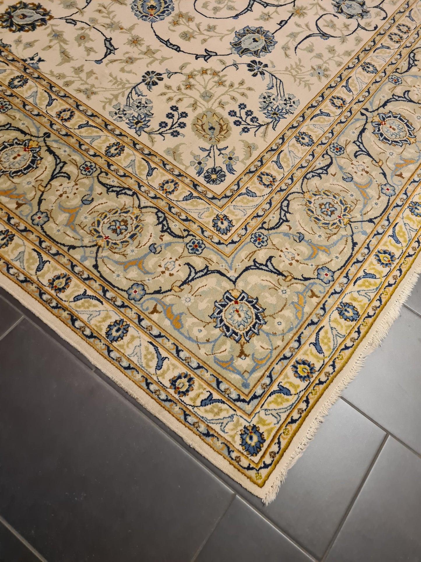 Perserteppich Orientteppich Handgeknüpfter Teppich Keshan 400x300cm