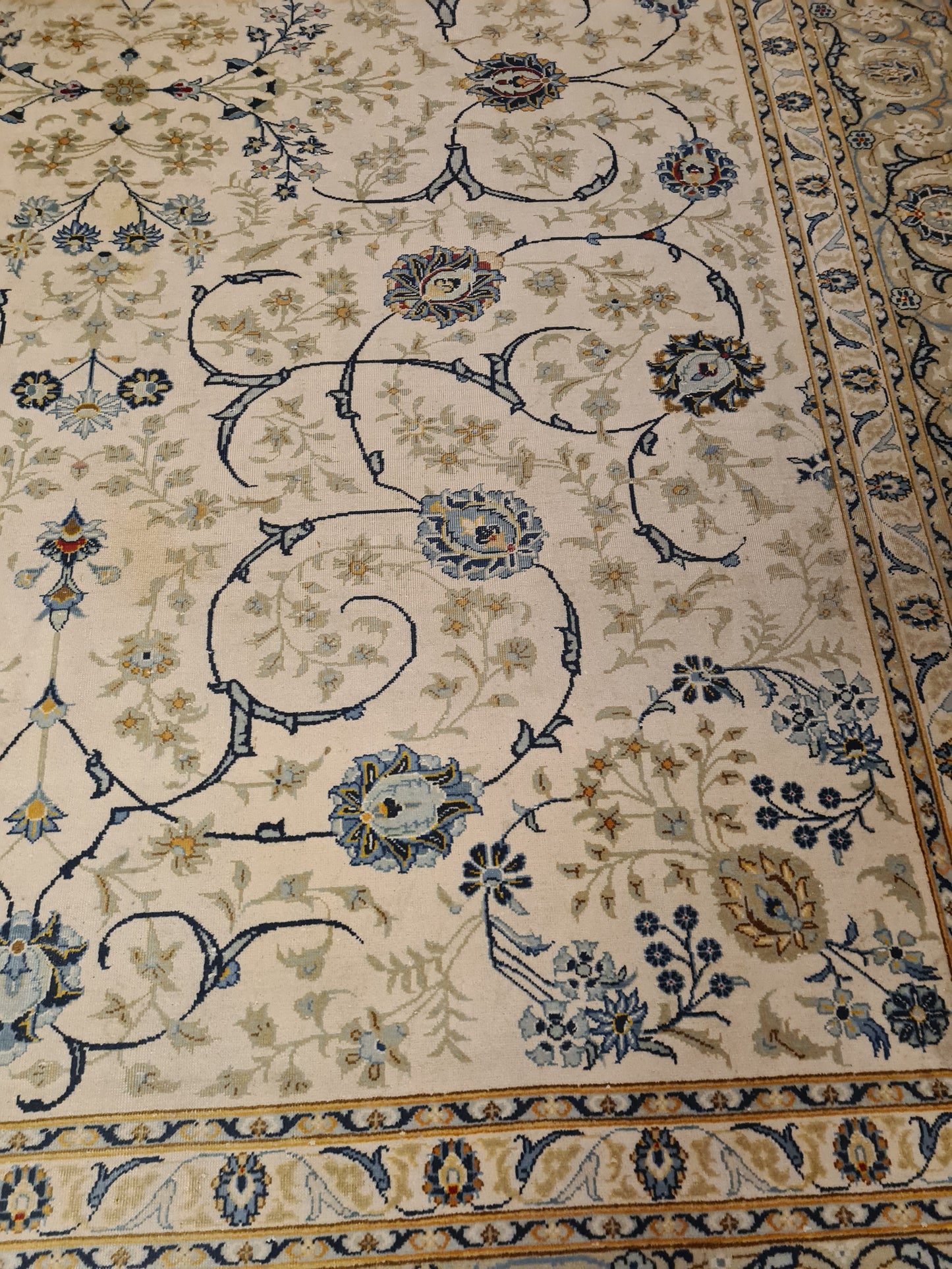 Perserteppich Orientteppich Handgeknüpfter Teppich Keshan 400x300cm