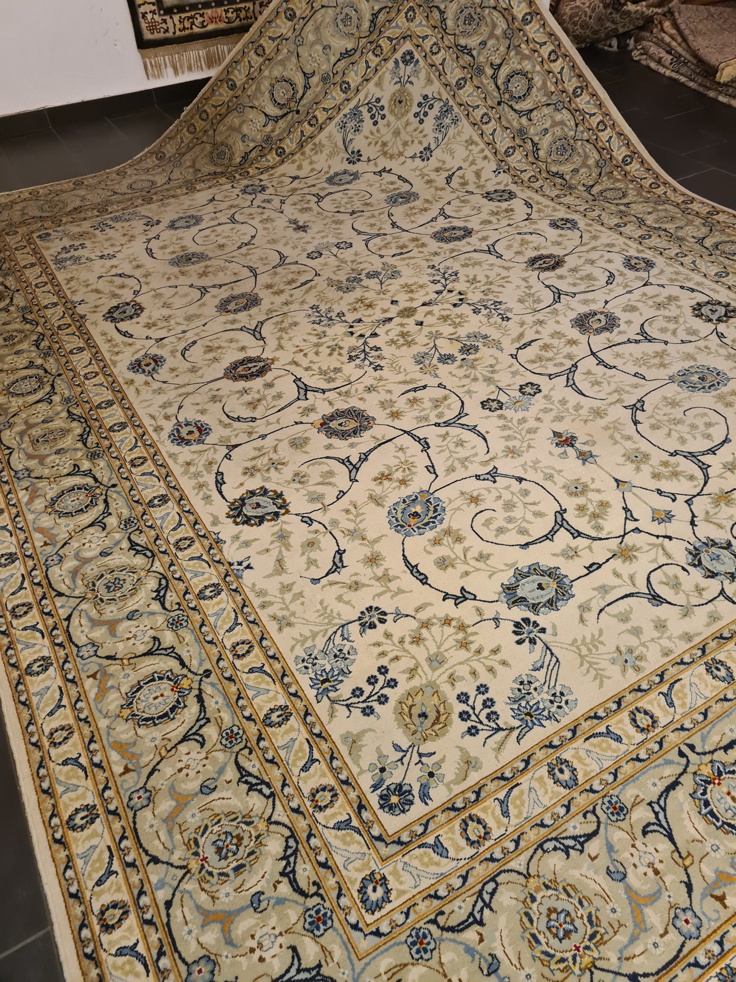 Perserteppich Orientteppich Handgeknüpfter Teppich Keshan 400x300cm