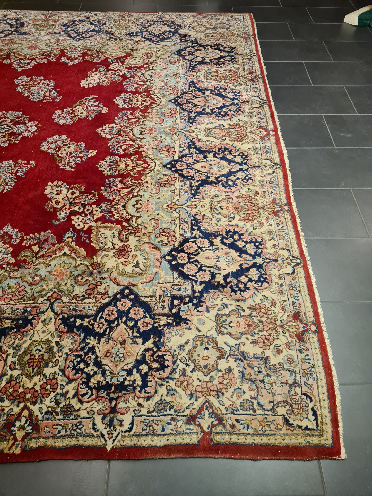 Perserteppich Orientteppich Handgeknüpfter Teppich Kirman 435x300cm