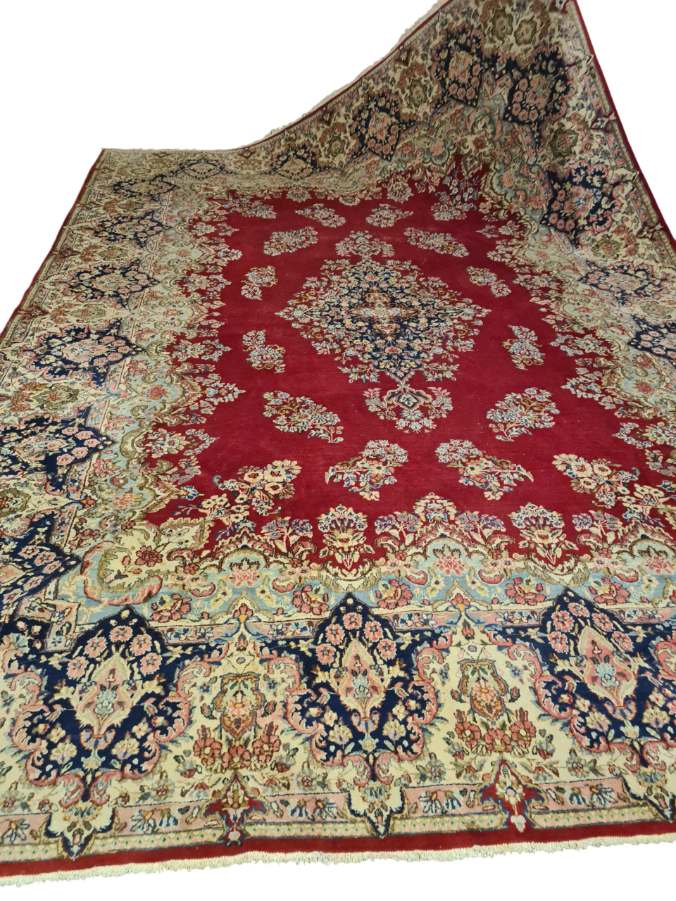 Perserteppich Orientteppich Handgeknüpfter Teppich Kirman 435x300cm