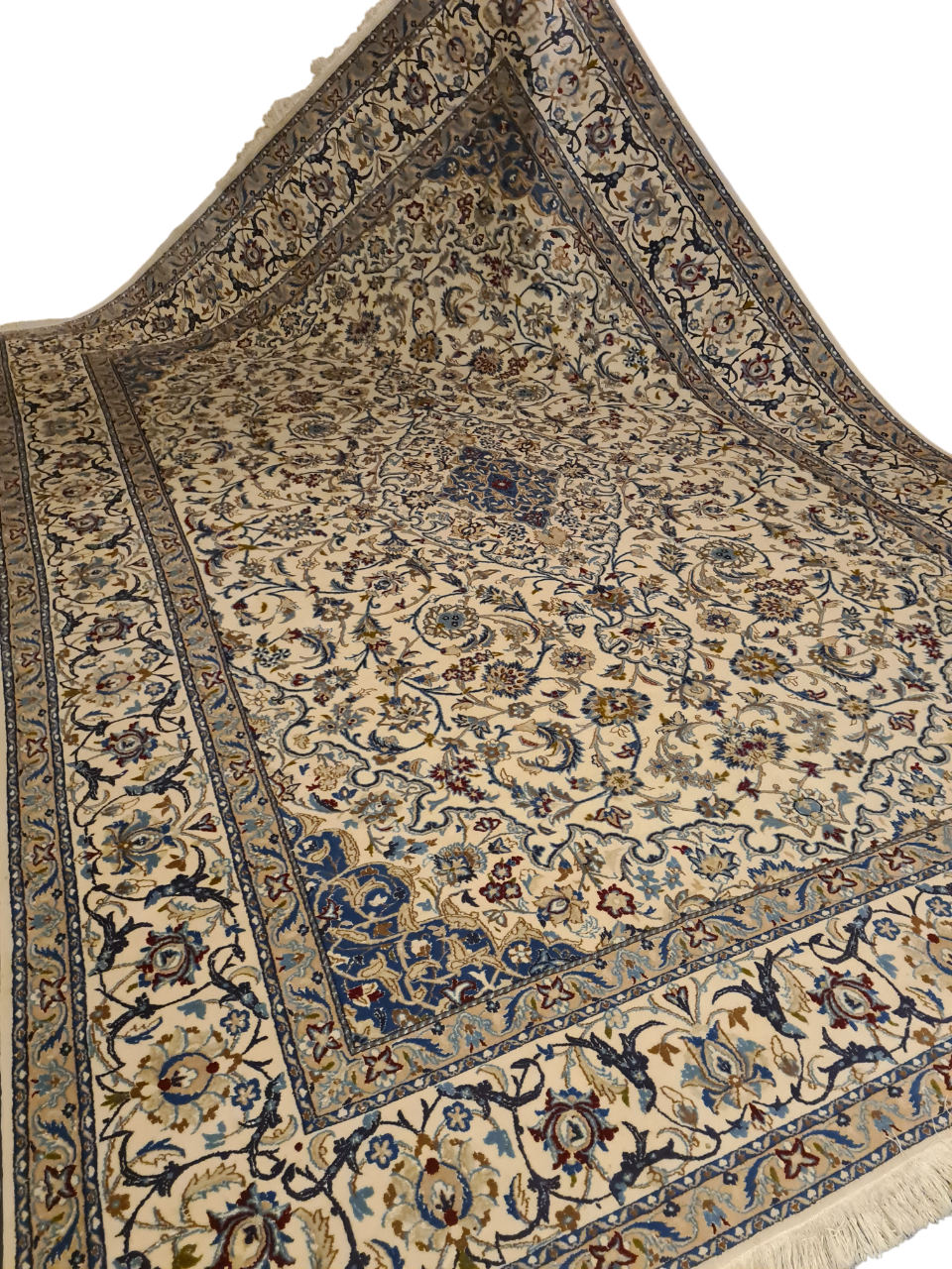 Perserteppich Orientteppich Handgeknüpfter Teppich Nain 355x250cm