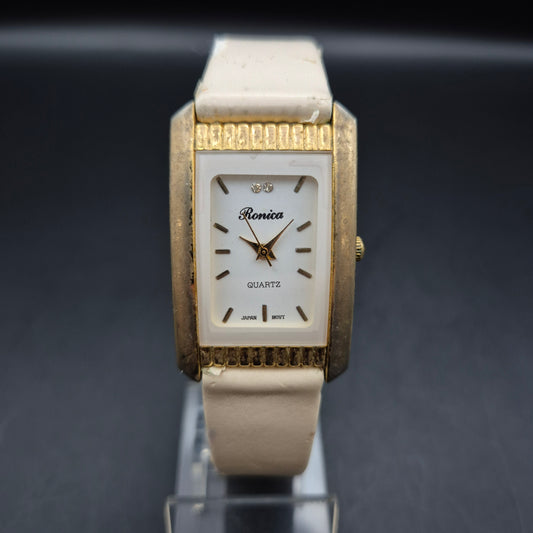 Ronica Damen Uhr – Elegante Retro-Optik mit rechteckigem Gehäuse