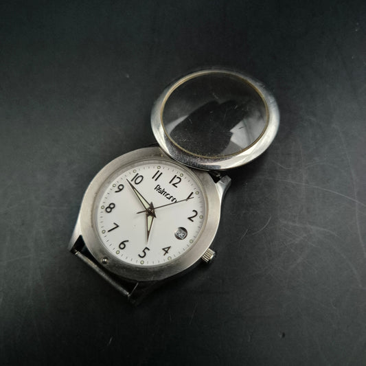 Fielmann Herren Uhr – Klassische Edelstahl Quarz Uhr mit Datumsanzeige