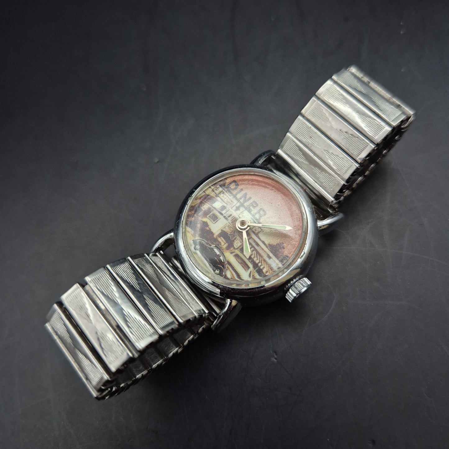 Vintage Retro Uhr Diner – Damen/Herren Quarzuhr mit Nostalgie-Motiv