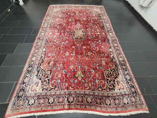 Bidjar Teppich 325x215 cm Korkwolle florales Medaillon Muster