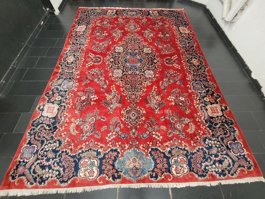 Keschan Teppich 415x320 cm Korkwolle florales Medaillon Design