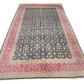 Kirman Teppich 400x280 cm Korkwolle signiert florales Boteh-Muster