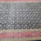 Kirman Teppich 400x280 cm Korkwolle signiert florales Boteh-Muster