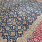 Kirman Teppich 400x280 cm Korkwolle signiert florales Boteh-Muster