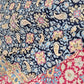Kirman Teppich 400x280 cm Korkwolle signiert florales Boteh-Muster