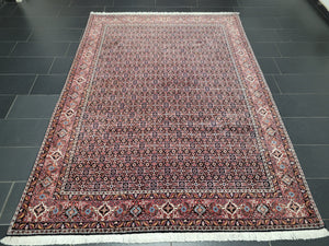 Bidjar Teppich 290x205 cm Korkwolle feine Knüpfung Herati-Muster