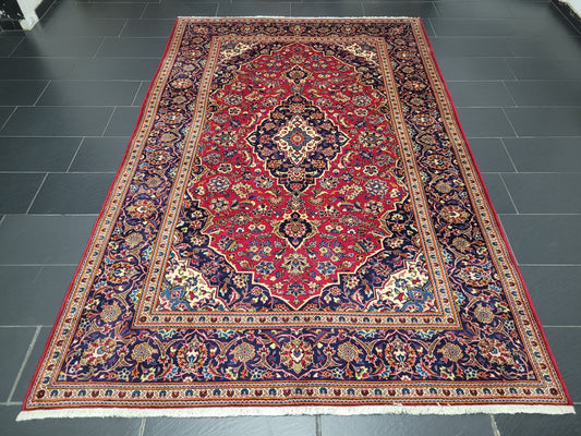 Keschan Teppich 310x200 cm florales Medaillonmuster feine Wolle