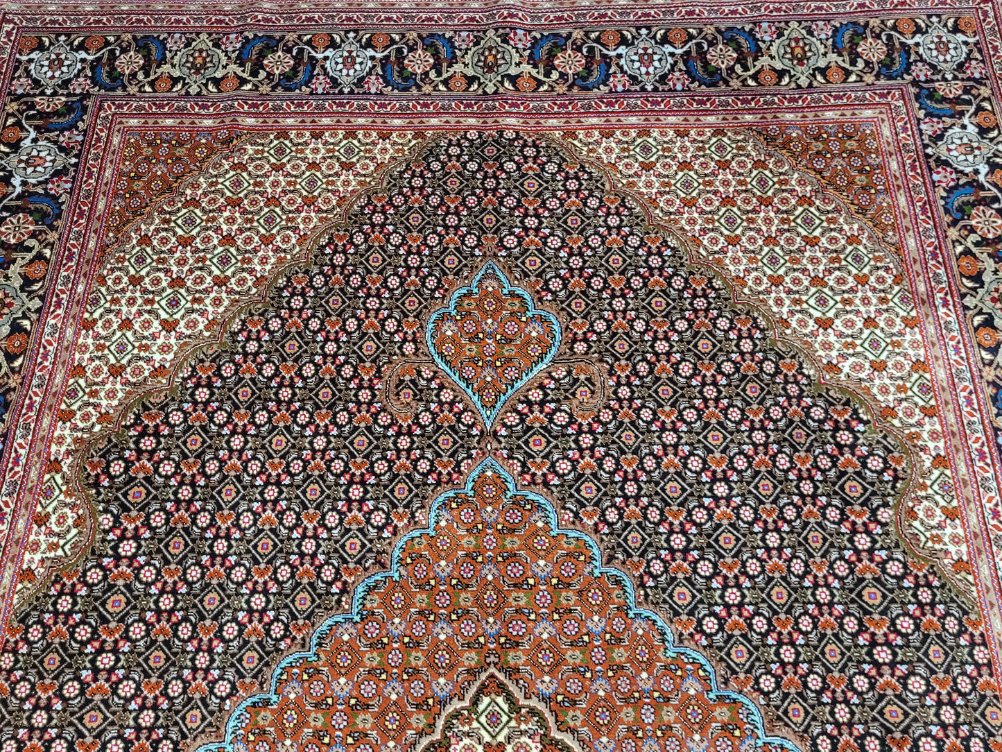 Täbriz Teppich 300x205 cm feine Wolle Medaillonmuster